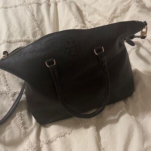 Tory Burch Black Leather Shoulder Bag